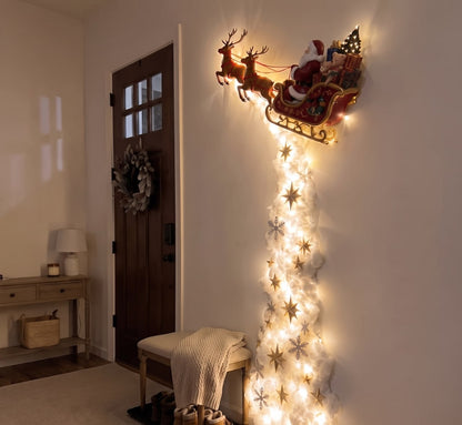 GlowTrail™ — Lámpara de pared del trineo de Santa